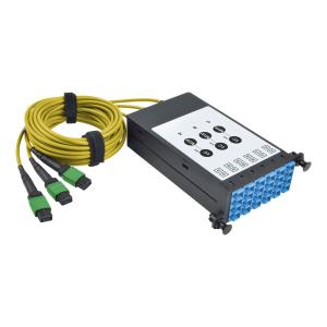 TRIPP LITE 8.3/125 Fiber Breakout Cassette w/Built-In MTP Cables (x3) Singlemode MTP/MPO to (x12) LC Duplex