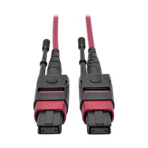 TRIPP LITE MTP/MPO Multimode Patch Cable, 12 Fiber, 40/100 GbE, 40/100GBASE-SR4, OM4 Plenum-Rated (F/F) 2m