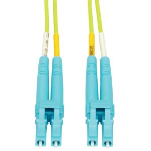 TRIPP LITE LC to LC Multimode Duplex Fiber Optics Patch Cable, 2M - 100Gb, 50/125, OM5, LC/LC, Lime Green