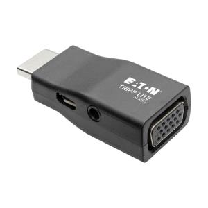TRIPP LITE Compact HDMI to VGA Adapter with Audio (M/F), 1920 x 1200 (1080p) @ 60 Hz