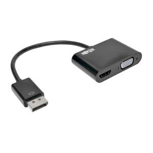 TRIPP LITE DisplayPort 1.2 to VGA/HDMI All-in-One Converter Adapter, 4K x 2K HDMI @ 24/30 Hz, 50 Pack