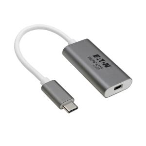 TRIPP LITE USB-C to Mini DisplayPort Adapter (M/F) - 3.1, Gen 1, 3840 x 2160 (4K), 5 Gbps, Aluminum Housing