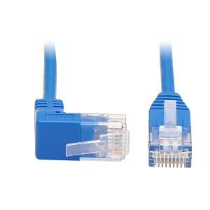 TRIPP LITE Slim Patch Cable - CAT6 - molded - 2m - Blue - Right-Angle Up