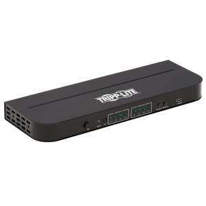 TRIPP LITE 4x2 HDMI Matrix Switch/Splitter with Audio Extractor - 4K 60Hz, IR Control, HDCP 2.2, 4:4:4