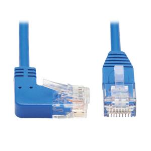 TRIPP LITE Slim Patch Cable - CAT6 - molded - 90cm - Blue - Right Angle