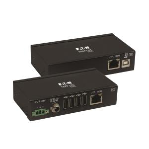 TRIPP LITE 4-Port Industrial USB over CAT6 Extender, ESD Protection, PoC - USB 2.0, Mountable, 100m, TAA