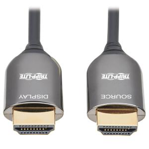 TRIPP LITE 8K HDMI Plenum-Rated Fiber Active Optical Cable (AOC) - 8K UHD @ 60 Hz HDR M/M Black 20m