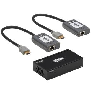 TRIPP LITE 2-Port HDMI over CAT6 Extender Kit, Splitter/2x Pigtail Receivers - 4K 60 Hz, HDR, 4:4:4, PoC, 70.1m, TAA