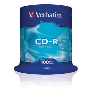 Cdr Recorder Media 700MB 80min 48x Datalife 100-pk With Spindle