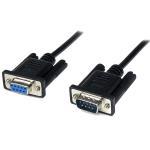Cable Serial/ Null Modem F/m Db9 Rs232 1m Black