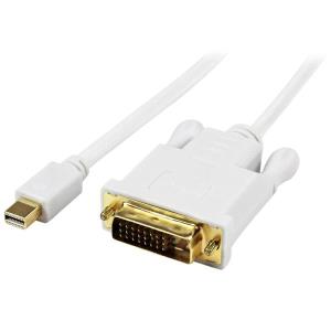 Mini DisplayPort To DVI Active Adapter Converter Cable - Mdp To DVI White 1m