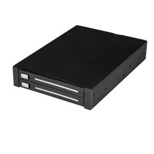 Dual-bay 2.5in SATA SSD / HDD Rack For 3.5in Bay - Trayless - Raid