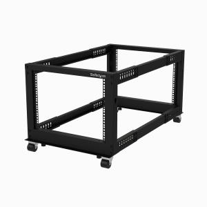 Open Frame Server Rack - Compact 4 Post Adjustable Depth (22-40