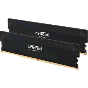 Memory - Crucial Pro - DDR5-6000 32GB Kit (16GBx2) UDIMM: OC Gaming Black