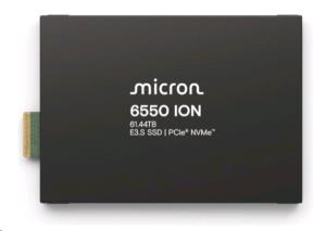 SSD - Micron 6550 ION - 61.4TB - Pci-e Gen5 1x4 - E3.S-1T - 512bytes TCG Opal FIPS