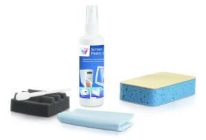 V7 Computer Cleaning Kit 125ml Cleaner Cloth Foams