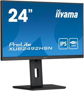 Desktop USB-C Monitor - ProLite XUB2492HSN-B5 - 24in - 1920x1080 (FHD) - Black