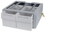 Sv Supplemental Storage Drawer Double Tall (grey/white)
