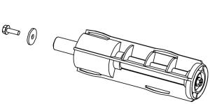 Assy 40mm Media Supply Hub H4 Plastic (dpr78-2367-02)