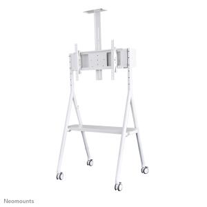 Mobile Flat Screen Floor Stand For 32-65in Screen - White