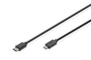 USB Type-C connection cable, type C to micro B M/M, 2m High-Speed black