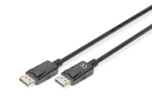 DisplayPort connection cable, DP M/M, 2m w/interlock, DP 1.2, Ultra HD 4K black