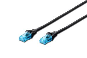 Patch cable - Cat 5e - U-UTP - Snagless - Cu - 3m - black