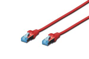 Patch cable Copper conductor - Cat 5e - SF/UTP - Snagless - 5m - red