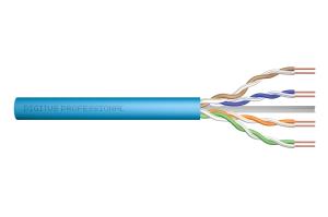 installation cable - CAT6a - U/UTP - AWG 23/1 - 305m - Light Blue