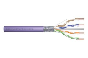 installation cable - CAT6 - F/UTP - AWG 23/1 - 100m - Purple