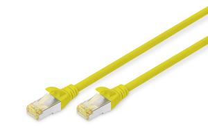 Patch cable - CAT6a - S/FTP - Snagless - Cu - 25cm - yellow