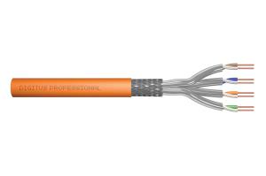 installation cable - Cat 7 - S/FTP - AWG 23/1 - simplex - 500m - Orange