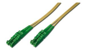 Fiber Optic Patch Cord, E2000 (APC) to E2000 (APC) Singlemode 09/125 , Duplex, Length 1m