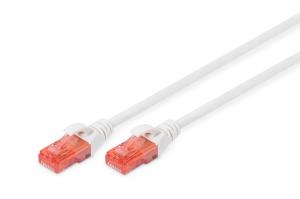 Patch cable Copper conductor - CAT6 - U/UTP - Snagless - 2m - white