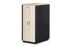 Soundproof Cabinet 1666x750x1130 mm, wooden surface maple metal parts black RAL 9005
