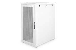 26U server cabinet 1260x600x1000 mm, grey (RAL 7035), perforated door