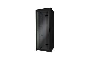 32U network cabinet 1609x800x800 mm, color black RAL 9005