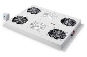 Roof cooling unit for Unique Server cabinets 4 fans, switch, thermostat, color grey (RAL 7035)