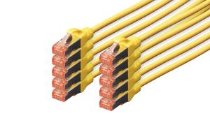 Patch cable - CAT6 - S/FTP - Snagless - Cu - 2m - yellow - 10pk