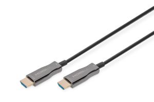HDMI AOC hybrid-fiber connection cable, Type A M/M, 30m UHD 4K@60Hz, CE, black