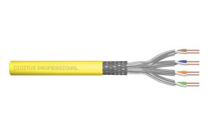 installation cable - Cat 7a - S/FTP - AWG 22/1 simplex - 100m - Yellow