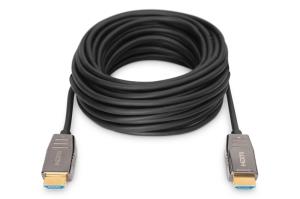 HDMI AOC hybrid-fiber connection cable, Type A M/M, 10m UHD 8K@60Hz, CE, black