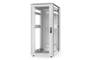 26U network cabinet - Unique 1342x600x1000mm no side panels grey