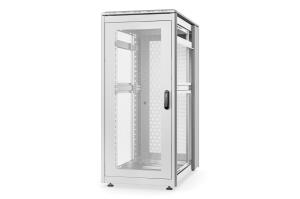 26U network cabinet - Unique 1342x600x1000mm perforated doors no side panels grey