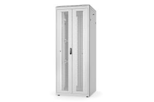 42U network cabinet - Unique 2053x800x800mm double perforated doors grey