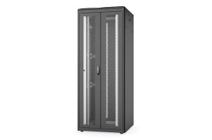 42U network cabinet - Unique 2053x800x800mm double perforated doors Black