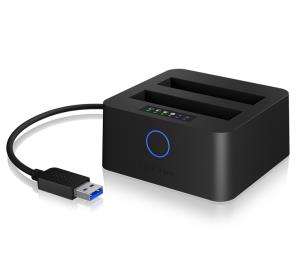 Docking And Clone Station - 2bay 2.5in Sat HDD To USB 3.0 Host Single+ Clone