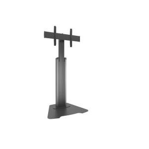 Medium Fusion Manual Height Adjustable Floor Av Stand Silver
