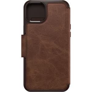 iPhone 15 Plus Case Strada Series Folio MagSafe - Espresso (Brown)
