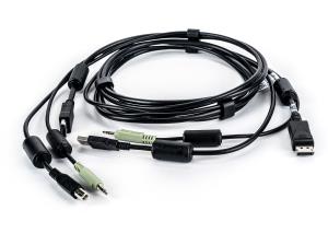 Cable 2-DisplayPort/ 1-USB/ 1-Audio 1.8m (SC840D)